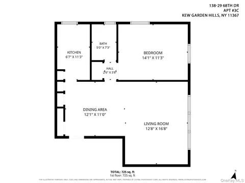 Floorplan - 138-29 68th Dr #3C, Flushing, NY 11367 photo 1 of 1