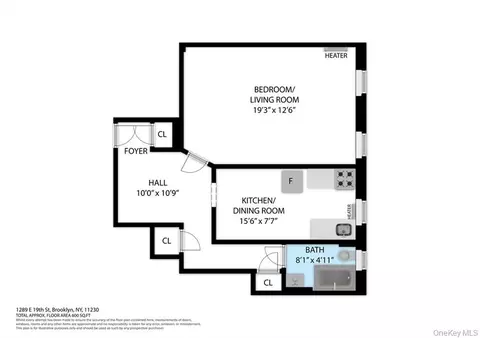Floorplan - 1289 E 19th St #D4, Brooklyn, NY 11230 photo 2 of 2