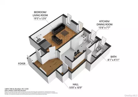 Floorplan - 1289 E 19th St #D4, Brooklyn, NY 11230 photo 1 of 2