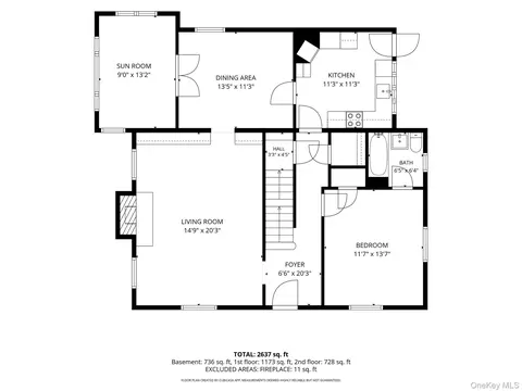 Floorplan - 1 Commodore Rd, New Castle, NY 10514 photo 2 of 4
