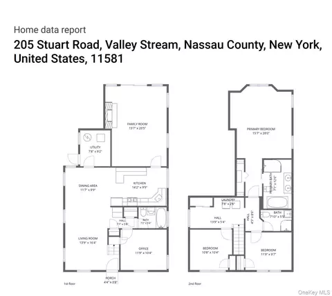 Floorplan - 205 Stuart Rd, Valley Stream, NY 11581 photo 1 of 1
