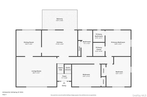 Floorplan - 26 Woods Rd, Philipstown, NY 10516 photo 1 of 3