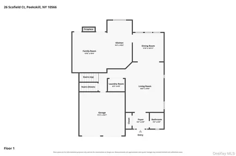 Floorplan - 26 Scofield Ct, Peekskill, NY 10566 photo 1 of 3