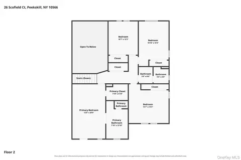 Floorplan - 26 Scofield Ct, Peekskill, NY 10566 photo 2 of 3