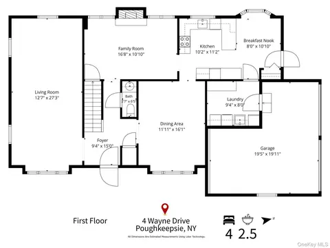 Floorplan - 4 Wayne Dr, Poughkeepsie, NY 12601 photo 3 of 3