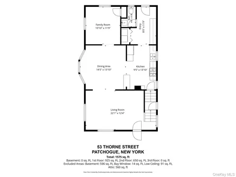 Floorplan - 53 Thorne St, Patchogue, NY 11772 photo 2 of 5