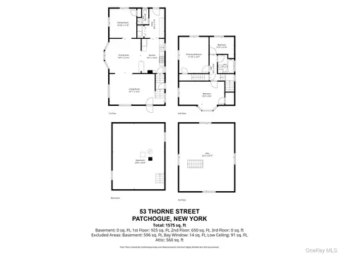 Floorplan - 53 Thorne St, Patchogue, NY 11772 photo 4 of 5