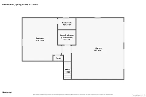 Floorplan - 6 Adele Blvd, Ramapo, NY 10977 photo 3 of 4