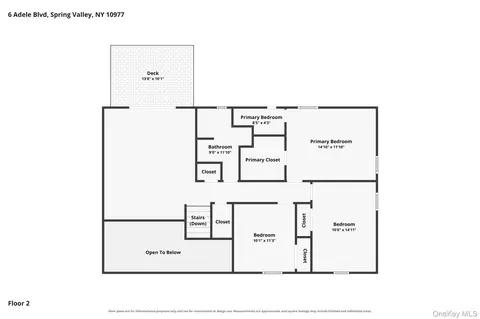 Floorplan - 6 Adele Blvd, Ramapo, NY 10977 photo 2 of 4