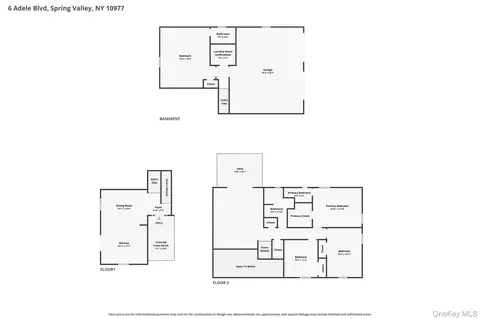Floorplan - 6 Adele Blvd, Ramapo, NY 10977 photo 4 of 4