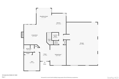 Floorplan - 15 E Salem Rd, Fishkill, NY 12524 photo 2 of 3