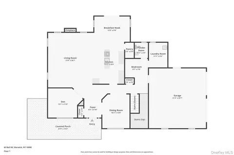 Floorplan - 60 Ball Rd, Warwick, NY 10990 photo 1 of 3