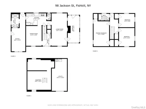 Floorplan - 98 Jackson St, Fishkill, NY 12524 photo 1 of 3