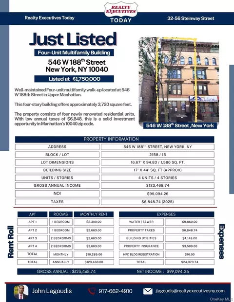 546 W 188th St, New York, NY 10040