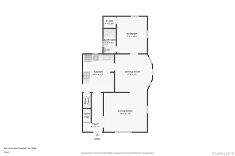 Floorplan - 334 Union Ave, Peekskill, NY 10566 photo 2 of 2