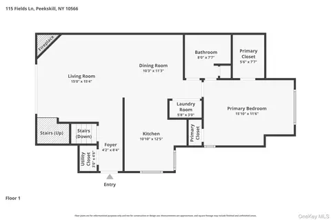 Floorplan - 115 Fields Ln, Peekskill, NY 10566 photo 1 of 2