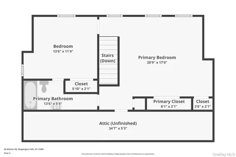 Floorplan - 40 Widmer Rd, Wappinger, NY 12590 photo 2 of 3
