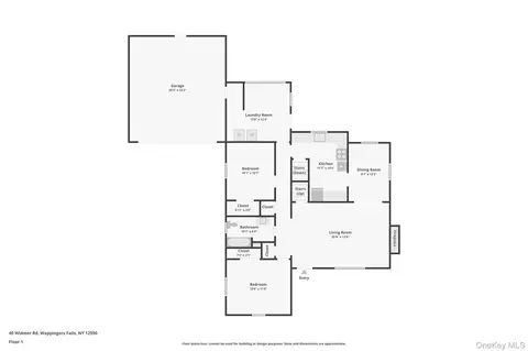 Floorplan - 40 Widmer Rd, Wappinger, NY 12590 photo 1 of 3