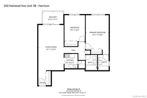 Floorplan - 560 Halstead Ave #3B, Harrison, NY 10528 photo 1 of 1