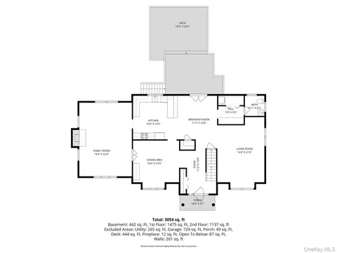 Floorplan - 754 Milltown Rd, Southeast, NY 10509 photo 1 of 3