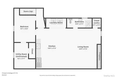 Floorplan - 37 Harper St, Patchogue, NY 11772 photo 2 of 3