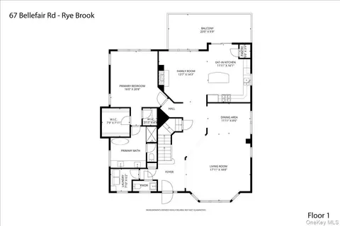 Floorplan - 67 Bellefair Rd, Rye Brook, NY 10573 photo 2 of 4