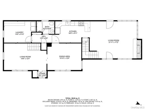 Floorplan - 9 Lakeland Ave, Patchogue, NY 11772 photo 2 of 3