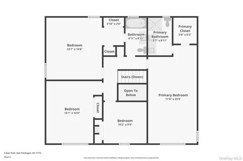 Floorplan - 2 Deer Path, Brookhaven, NY 11772 photo 1 of 1