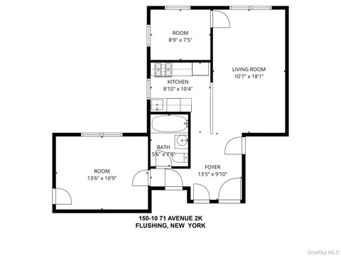 Floorplan - 150-10 71st Ave #2K, New York, NY 11367 photo 1 of 1