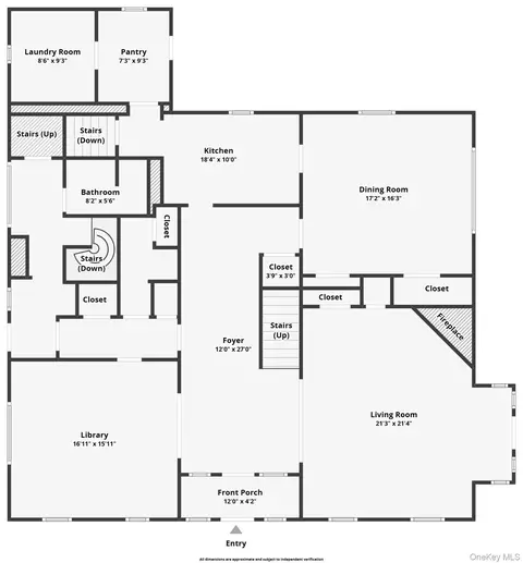 Floorplan - 104 Hooker Ave, Poughkeepsie, NY 12601 photo 2 of 4