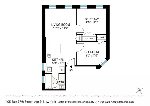 105 E 97th St #9, New York, NY 10029