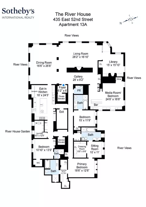 435 E 52nd St #13A, New York, NY 10022