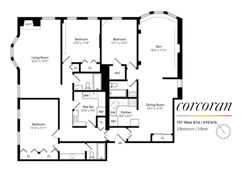 101 W 81st St #615/616, New York, NY 10024