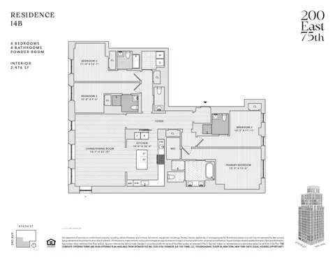 200 E 75th St #14B, New York, NY 10021