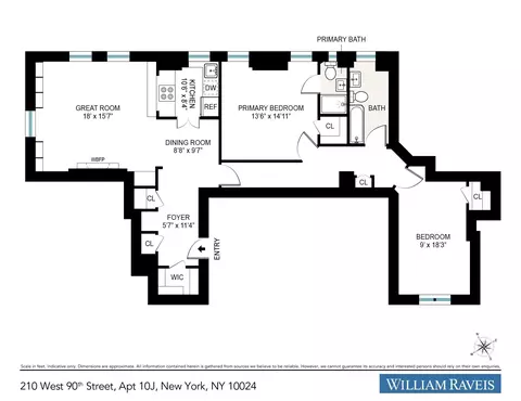 210 W 90th St #10-J, New York, NY 10024
