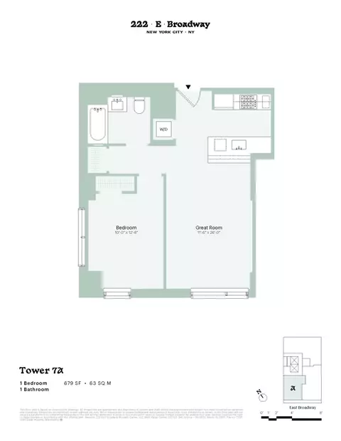 222 E Broadway #7A, New York, NY 10002