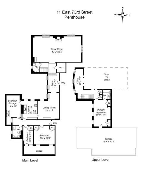 11 E 73rd St #PH, New York, NY 10021