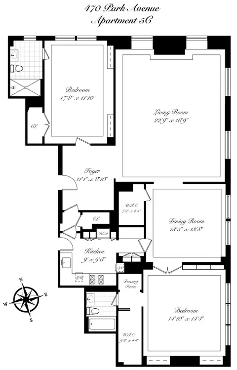 470 Park Ave #5C, New York, NY 10022