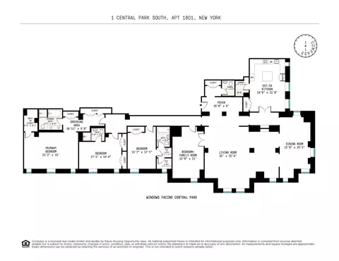 1 Central Park S #1801/1901, New York, NY 10019