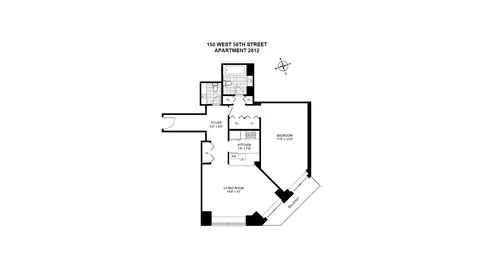150 W 56th St #2812, New York, NY 10019