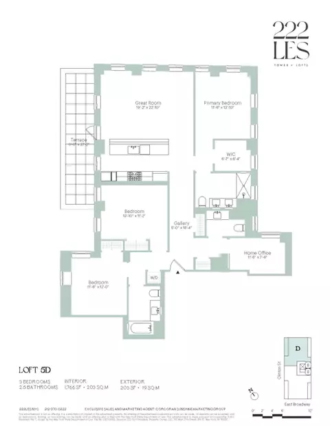 222 E Broadway #5D, New York, NY 10002