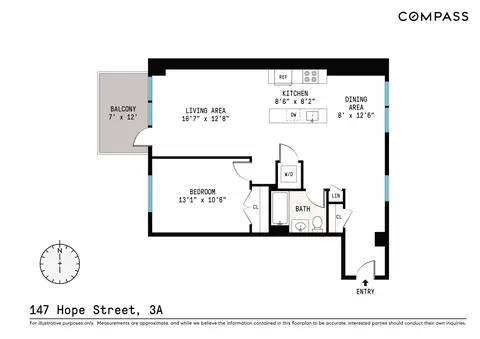 147 Hope St #3A, Brooklyn, NY 11211