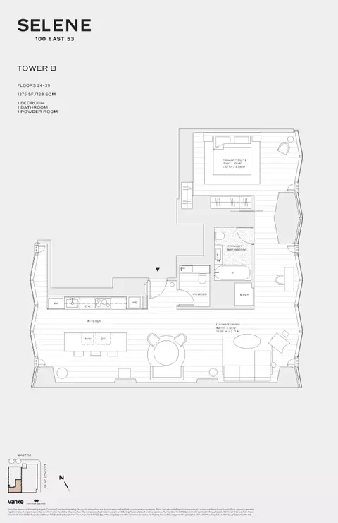 100 E 53rd St #31B, New York, NY 10022