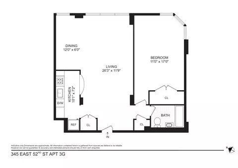 345 E 52nd St #3G, New York, NY 10022