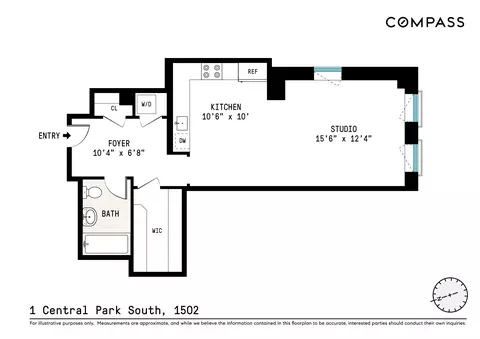 1 Central Park S #1502, New York, NY 10019