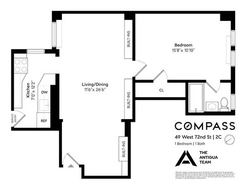 49 W 72nd St #2C, New York, NY 10023