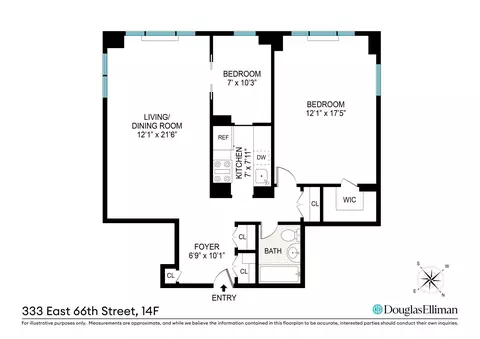 333 E 66th St #14F, New York, NY 10065