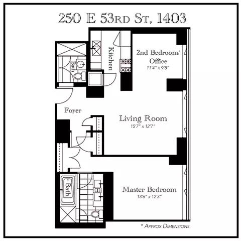 250 E 53rd St #1403, New York, NY 10022