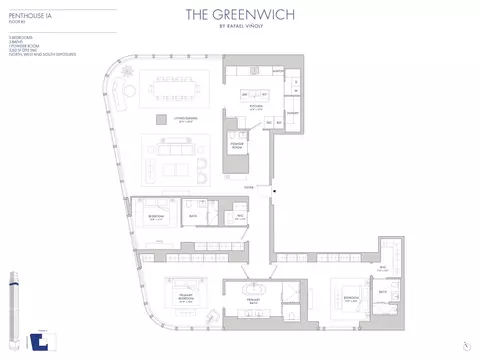 125 Greenwich St #PH1A, New York City, NY 10006
