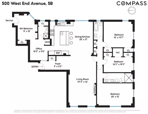 500 W End Ave #5B, New York, NY 10024